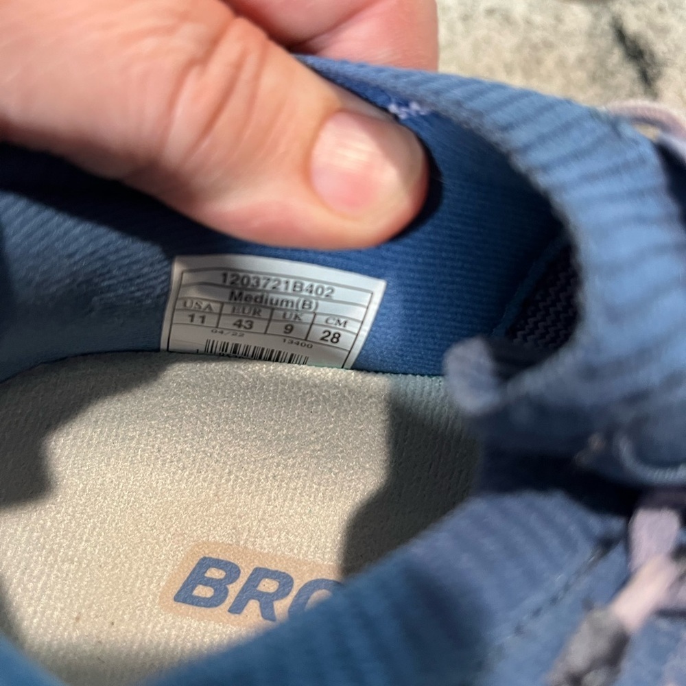 COPY - COPY - Brooks Glycerin 20 Blue Knit Running Gym Shoes Sneakers Womens Si… - Picture 8 of 8